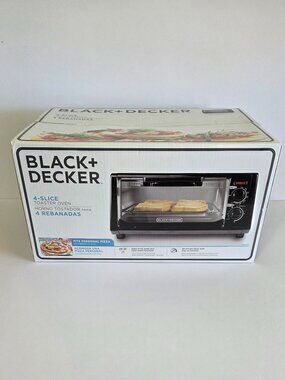 Black & Decker 4-Slice Toaster Oven, New / Box Never Opened